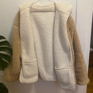 Reversible teddy jacket